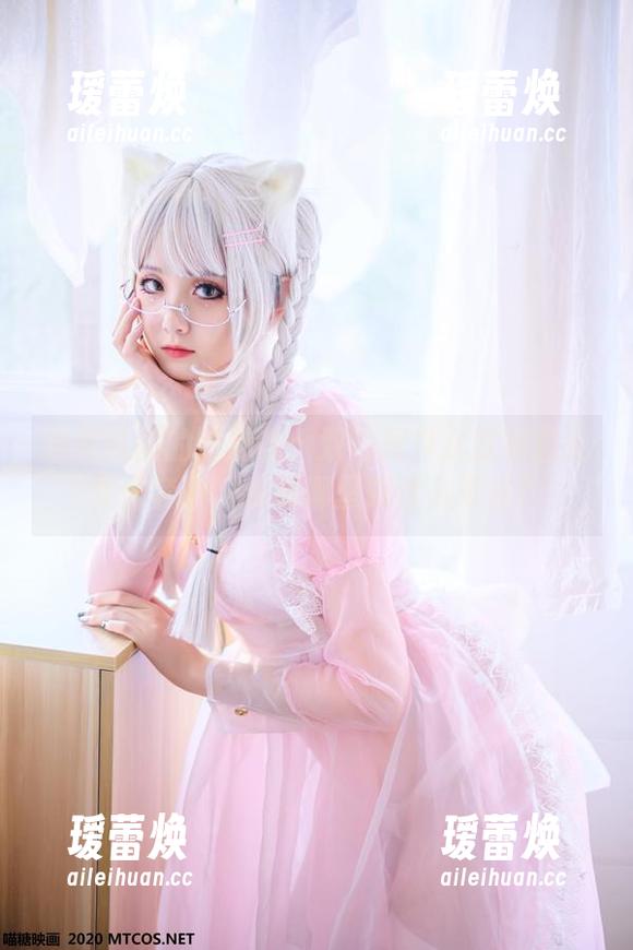 喵糖映画的特别款：双马尾少女变身猫儿女仆套图，资源哪里来这么可爱！